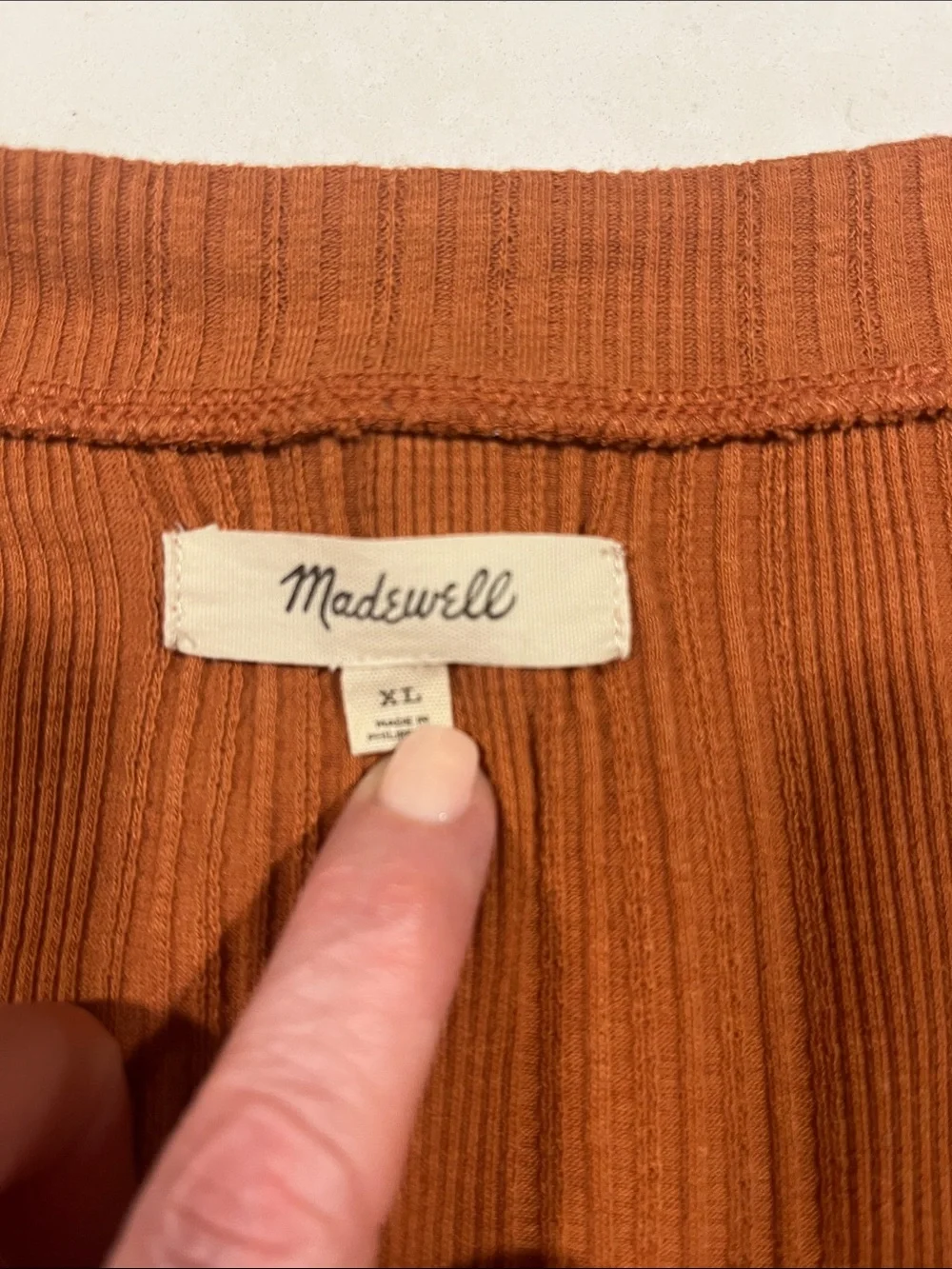 Madewell XL Ribbed Tank & Cardigan Set